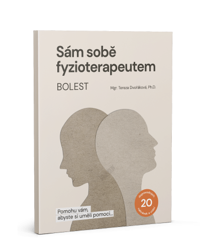 Kniha Sám sobě fyzioterapeutem a video na mobilu